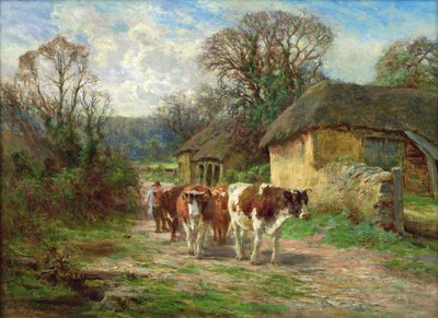 By the Barn by Charles James Adams